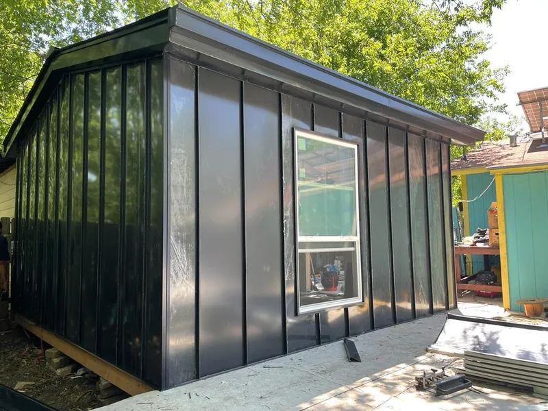 Black standing seam metal wall panels for Roof Inspection in Rhinelander